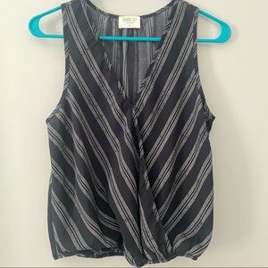 NWOT Sienna Sky Navy Blue Dress Top